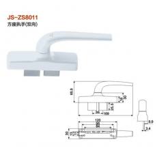 JS-ZS8011方座執(zhí)手（雙向） 門窗五金 門窗配件