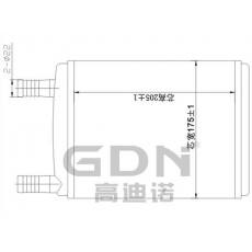 GDN.7.LA.014H-40 拉達 暖風(fēng)機水箱