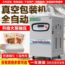 粵華400型全自動干濕兩用真空包裝機商用食品真空封口機