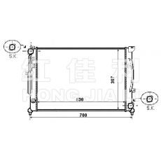 HL-AD005 汽車散熱器 奧迪(進口)